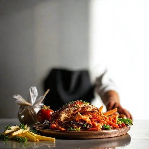 A close-up of delicate, handcrafted ceramic pottery in various earthy tones, perhaps a stack of perfectly formed bowls or plates, suggesting precision, artistry, and the vessel for culinary creations. Focus on texture and subtle glaze variations. Style: Artisanal, minimalist, contemplative.