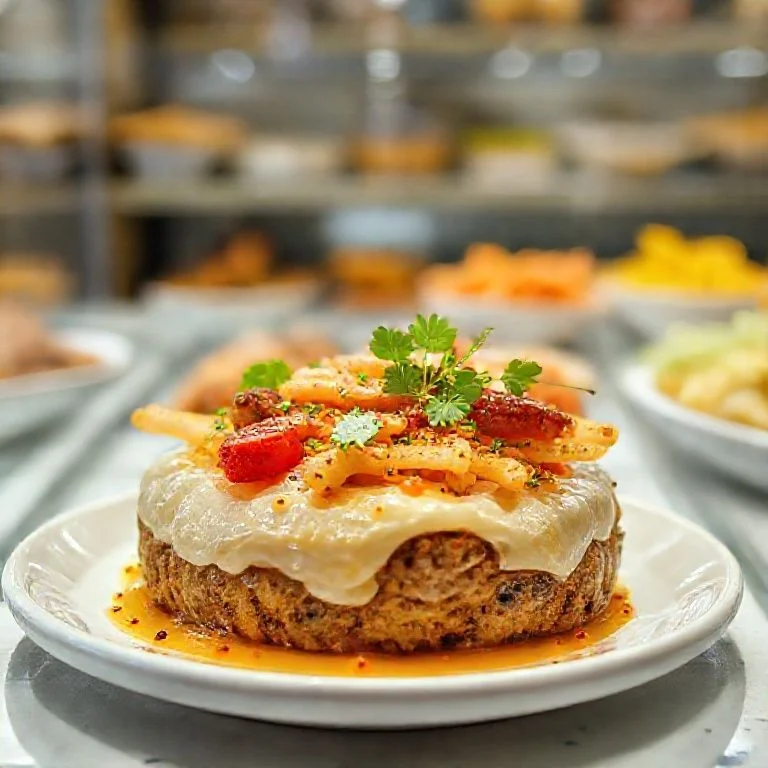 A close-up, abstract shot of intricate edible flowers and microgreens scattered artistically on a light, minimalist background, suggesting delicate garnishing and fresh botanical elements. Focus on vibrant colors and organic forms. Style: Botanical, macro, high-key.